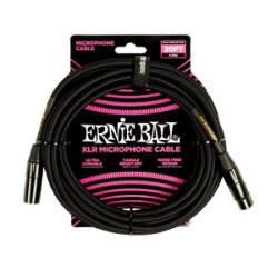 Ernie Ball Cable para Micrófono 6.096 Mts. 6392, Negro XLR Male/Female