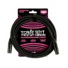 Ernie Ball Cable para Micrófono 4.572 Mts. 6391, Negro XLR Male/Female