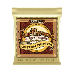 Ernie Ball Encordadura "Earthwood Custom Medium 80/20" 2005, Guitarra Acústica 0.0125-0.056