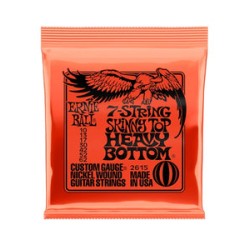 Ernie Ball Encordadura "Skinny Top Heavy Bottom" 2615 Guitarra Eléctrica de 7 Cuerdas, Nickel Wound 0.010-0.062