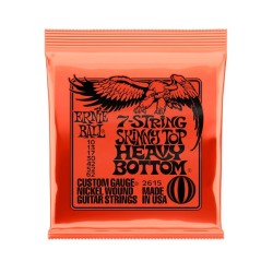 Ernie Ball Encordadura "Skinny Top Heavy Bottom" 2615 Guitarra Eléctrica de 7 Cuerdas, Nickel Wound 0.010-0.062