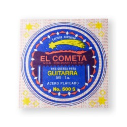 El Cometa Cuerda 500S(12) para Guitarra Acústica, 1ra, Acero Sin Borla