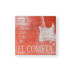 El Cometa Cuerda 106N(12) para Guitarra Eléctrica, 6A, Calibre 0.042