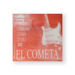 El Cometa Cuerda 106N(12) para Guitarra Eléctrica, 6A, Calibre 0.042