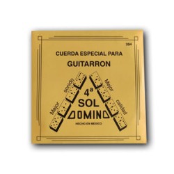 Domino Cuerda 394(12) para Guitarrón, 4A Plateada