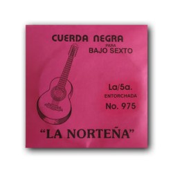 La Norteña Cuerda 975(12) para Bajo Quinto y Sexto, 5A, Entorchada Acero Inoxidable