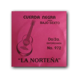 La Norteña Cuerda 972(12) para Bajo Quinto y Sexto, 2A, Entorchada Acero Inoxidable