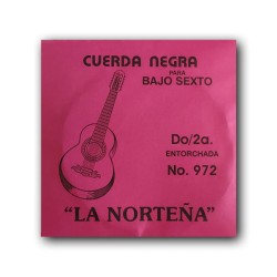 La Norteña Cuerda 972(12) para Bajo Quinto y Sexto, 2A, Entorchada Acero Inoxidable