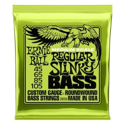 Ernie Ball Encordadura "Regular Slinky Medium Scale" 2856, Bajo Eléctrico, Nickel Wound 45-105