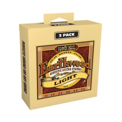 Ernie Ball Encordaduras "Earthwood Light Bronce 80/20, 3 Pack" 3004, Guitarra Acústica, .011-.052