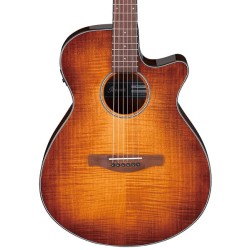 Ibanez Guitarra Electroacústica Ámbar Sombreado AEG70-VVH, Serie AEG