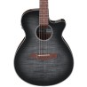 Ibanez Guitarra Electroacústica Negro Transparente Sombreado AEG70-TCH, Serie AEG
