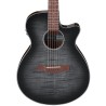 Ibanez Guitarra Electroacústica Negro Transparente Sombreado AEG70-TCH, Serie AEG