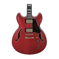 Ibanez Guitarra Eléctrica Rojo Transparente AS93FM-TCD, Artcore Expressionist