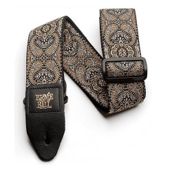 Ernie Ball Tahalí­ Jacquard 4163 Gold & Black Paisley