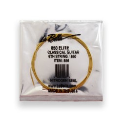 La Bella Cuerda "Golden" 856(12) para Guitarra Clásica, 6A, Entorchada Dorado