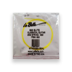 La Bella Cuerda "Golden" 852(12) para Guitarra Clásica, 2A, Nylon Dorado