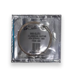 La Bella Cuerda "Golden" 908(12) para Guitarra Clásica, 4A, Entorchada Dorado