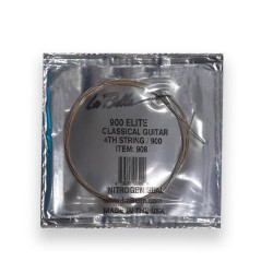 La Bella Cuerda "Golden" 908(12) para Guitarra Clásica, 4A, Entorchada Dorado