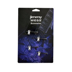 Jimmy Wess Silleta SGSD-B8CR-CK para Bajo Eléctrico, Cromada (4 pzas)