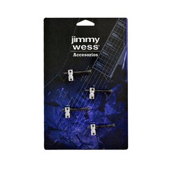 Jimmy Wess Silleta SGSD-B4CR-CK para Bajo Eléctrico, Cromada (4 pzas)