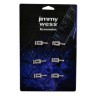 Jimmy Wess Silleta SGSD-11CR-CK para Guitarra Eléctrica, Cromada (6 pzas)