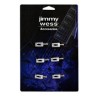 Jimmy Wess Silleta SGSD-03ACR-CK para Guitarra Eléctrica, Cromada (6 pzas)