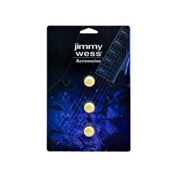 Jimmy Wess Botones SGGK-31GD-CK para Guitarra Eléctrica, Metal Dorado (3pzas)