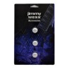Jimmy Wess Botones SGGK-31CR-CK para Guitarra Eléctrica, Metal Cromado (3pzas)