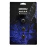 Jimmy Wess Botones SGGK-31BK-CK para Guitarra Eléctrica, Metal, Negro (3pzas)