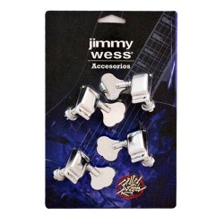 Jimmy Wess Maquinaria SKG270CR-CK para Bajo Eléctrico 2+2 Cromada (Perno y Botón Metal)
