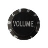 CPK Botón para Volumen de Guitarra Eléctrica KB-2V, Plástico Negro