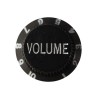 CPK Botón para Volumen de Guitarra Eléctrica KB-2V, Plástico Negro