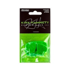 Dunlop Puas Kirk Hammett 47PKH3N, Jazz III, Verde con 6pzas