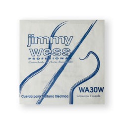 Jimmy Wess Pro Cuerda WA30(12) para Guitarra Eléctrica, Calibre 0.030, Acero (12 pzas)