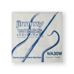 Jimmy Wess Pro Cuerda WA30(12) para Guitarra Eléctrica, Calibre 0.030, Acero (12 pzas)