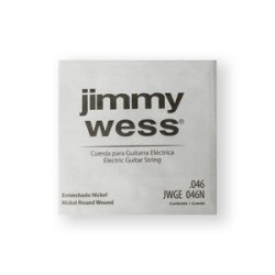Jimmy Wess Pro Cuerda WN46(12) para Guitarra Eléctrica, Calibre 0.046, Nickel (12 pzas)