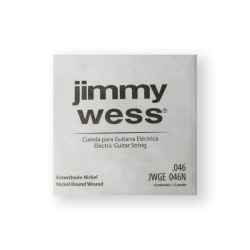 Jimmy Wess Pro Cuerda WN46(12) para Guitarra Eléctrica, Calibre 0.046, Nickel (12 pzas)