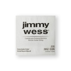 Jimmy Wess Pro Cuerda WN30(12) para Guitarra Eléctrica, Calibre 0.030, Nickel (12 pzas)