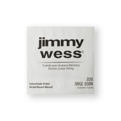 Jimmy Wess Pro Cuerda WN30(12) para Guitarra Eléctrica, Calibre 0.030, Nickel (12 pzas)