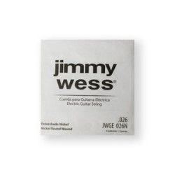 Jimmy Wess Pro Cuerda WN26(12) para Guitarra Eléctrica, Calibre 0.026, Nickel (12 pzas)