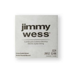 Jimmy Wess Pro Cuerda WN24(12) para Guitarra Eléctrica, Calibre 0.024, Nickel (12 pzas)