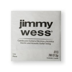 Jimmy Wess Cuerda JW-013P(12) para Guitarra Acústica y Eléctrica, 2A, Calibre 0.013, Acero (12 pzas)