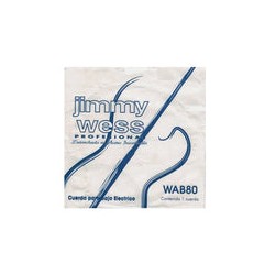 Jimmy Wess Pro Cuerda WAB80 para Bajo Eléctrico, Calibre 0.080, Acero Inoxidable (1 pza)
