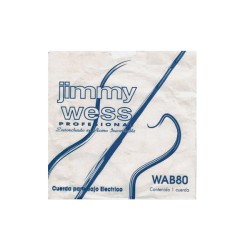 Jimmy Wess Pro Cuerda WAB80 para Bajo Eléctrico, Calibre 0.080, Acero Inoxidable (1 pza)