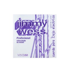 Jimmy Wess Pro Cuerda WNB80 para Bajo Eléctrico, Calibre 0.080, Nickel (1 pza)