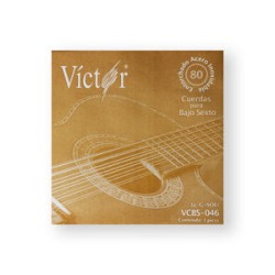Víctor Cuerda 83(10) para Bajo Sexto, 3A, Entorchada Acero Inoxidable, 10pzas