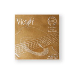 Víctor Cuerda 81(10) para Bajo Sexto, 1A, Entorchada Acero Inoxidable, 10pzas