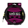 Ernie Ball Cable de Extensión para Auriculares 6422 Negro 3.048 Mts. 1/4 - 3.5mm