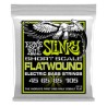Ernie Ball Encordadura "Regular Slinky Flatwound Short Scale" 2818 Cobalto, Bajo Eléctrico 45-105